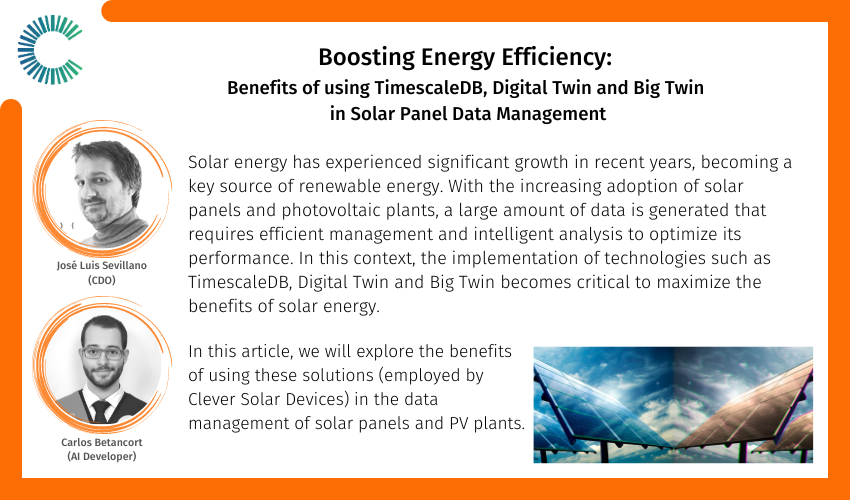 Boosting Energy Efficiency: Benefits of using TimescaleDB, Digital Twin and Big Twin in Solar Panel Data Management